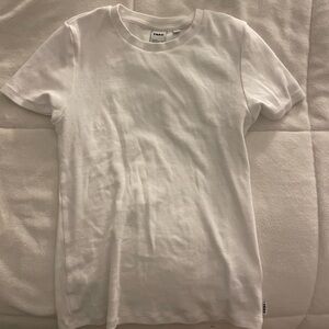 Aritzia TNA white long tshirt